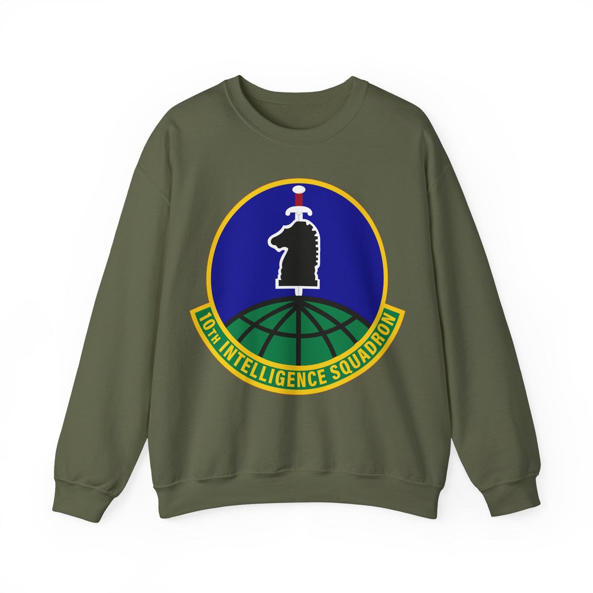 Crewneck Sweatshirt - USAF - 10th Intelligence Support Sq wo txt
