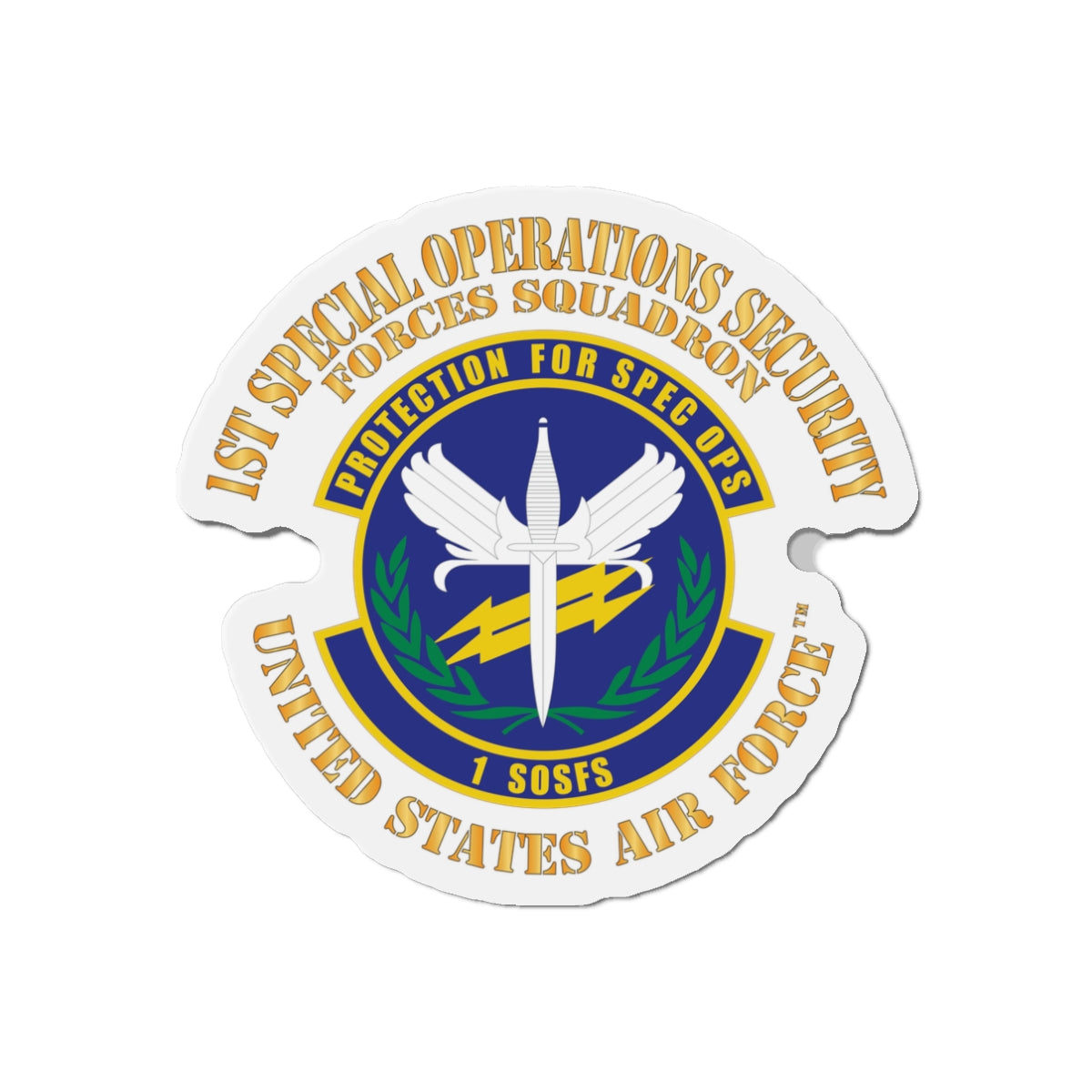 Die-Cut Magnet - USAF - 1st Special Operations Security Forces Squadron X 300