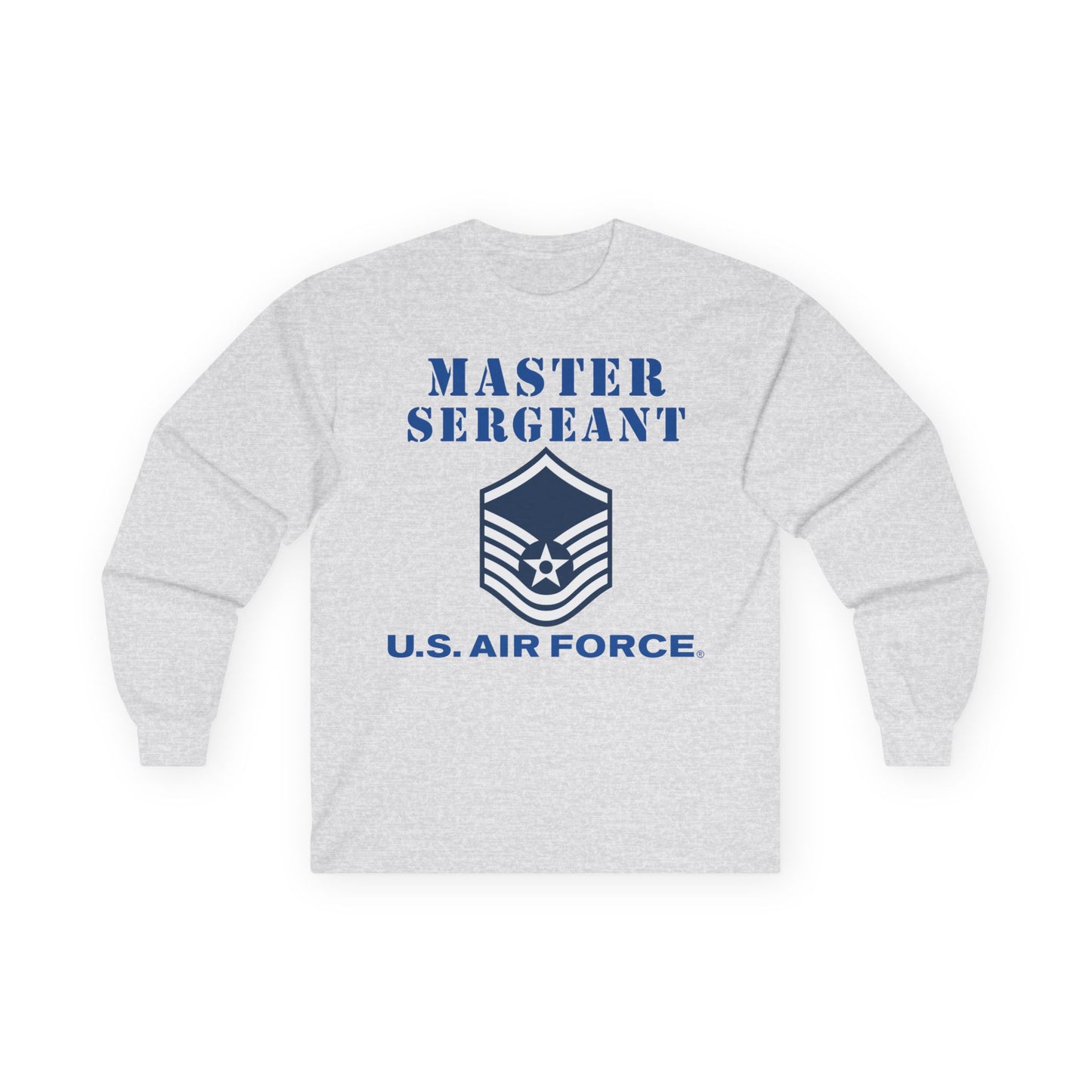 Unisex Ultra Cotton Long Sleeve Tee - USAF - Master Sergeant (E7a) - 2020 - US Air Force w Text X 300