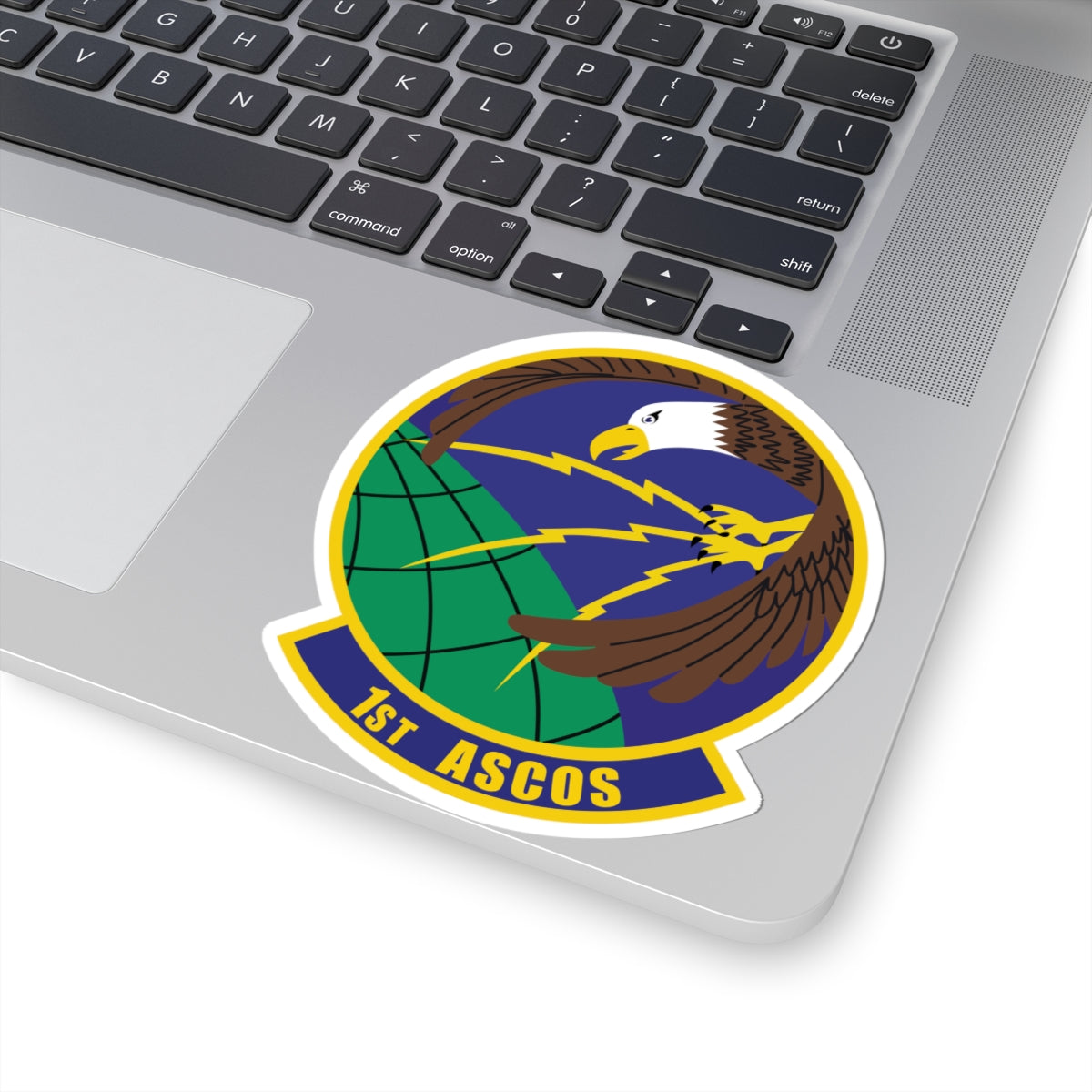 Kiss-Cut Stickers - USAF - 1st Air & Space Communications Operations Sq wo txt X 300