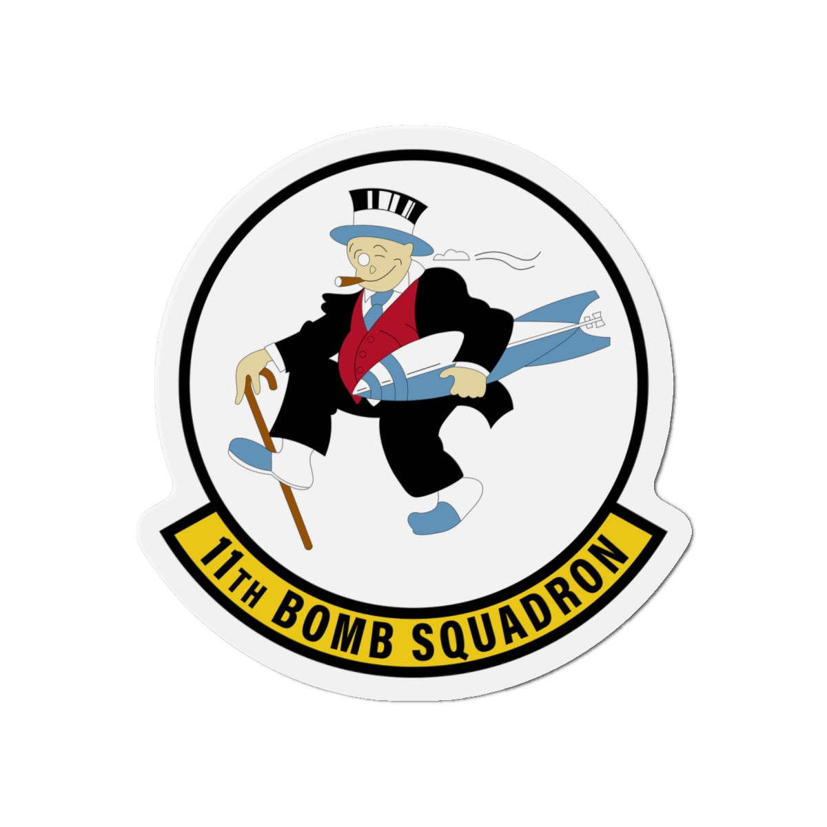 Die-Cut Magnet - USAF - 11th Bomb Squadron wo txt