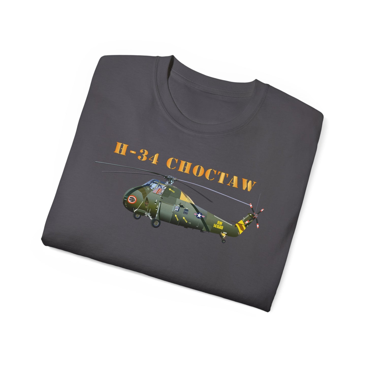 Unisex Ultra Cotton Tee - H-34 Choctaw with Txt X 300
