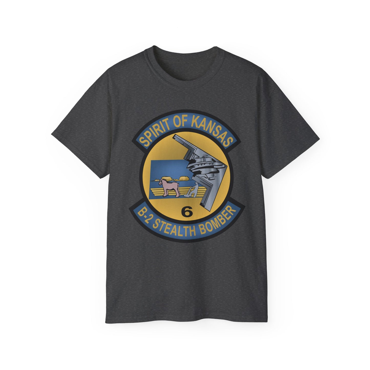 Unisex Ultra Cotton Tee - USAF - B2 - Spirit of Kansas - Stealth Bomber wo txt X 300
