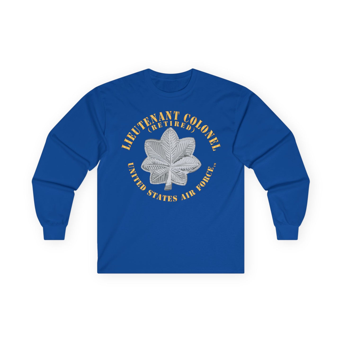 Unisex Ultra Cotton Long Sleeve Tee - USAF - Lieutenant Colonel - LTC - Retired - TM X 300