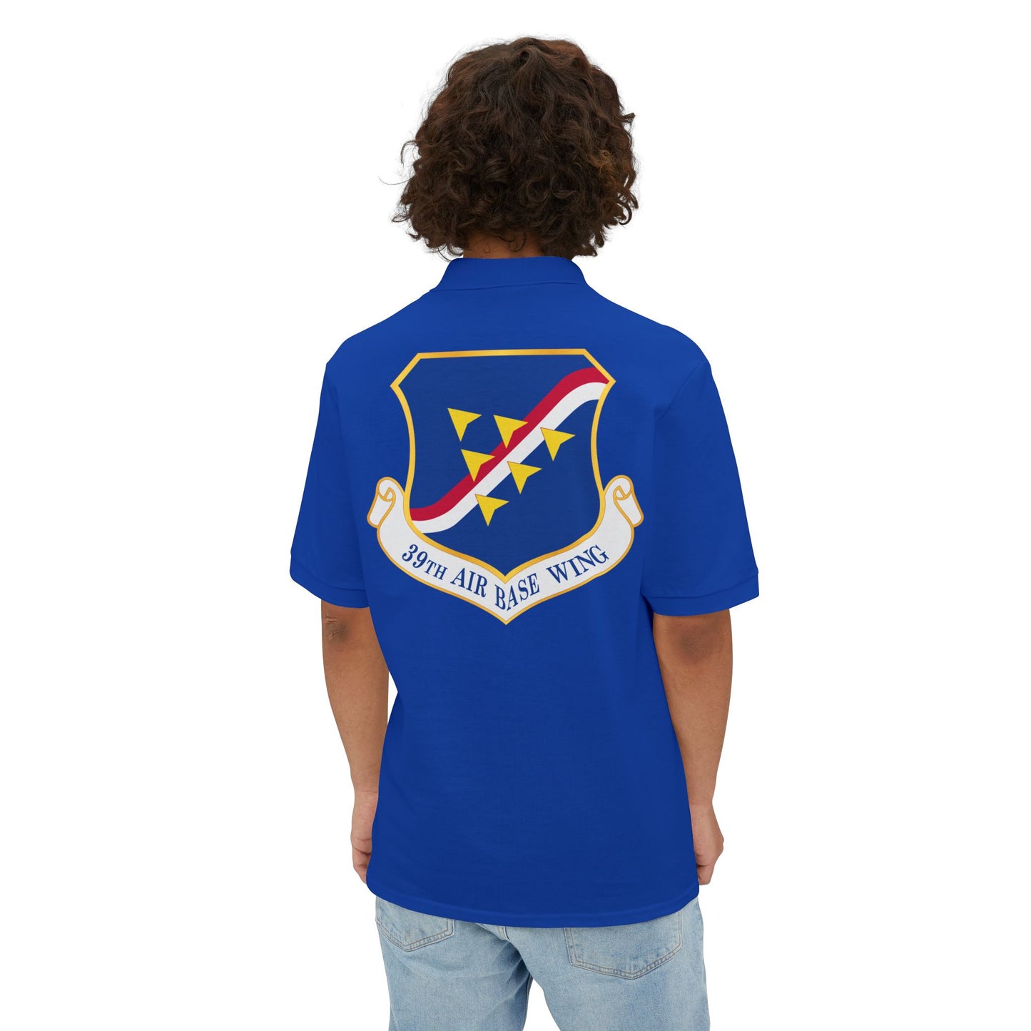 Men's Piqué Polo - USAF - 39th Airbase Wing wo Txt