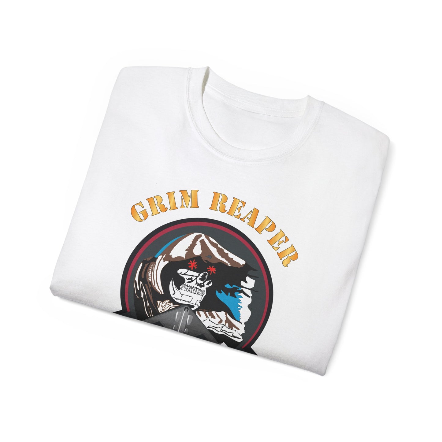 Unisex Ultra Cotton Tee - USAF - B2 - Grim Reaper - Stealth Bomber X 300