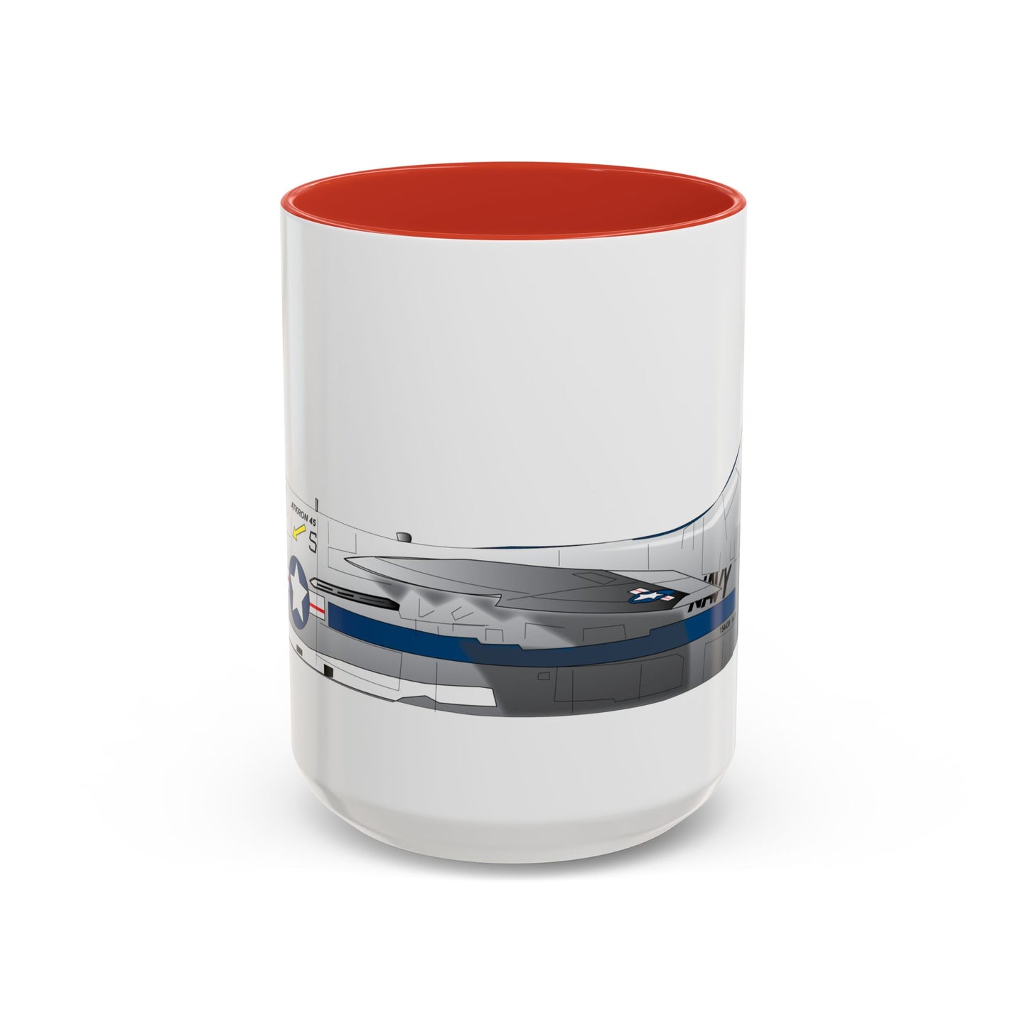 Accent Coffee Mug (11oz & 15oz) - Aircraft - Navy - A-7B Corsair II - Side X 300
