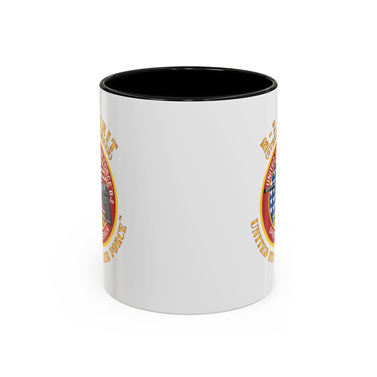 Accent Coffee Mug (11oz & 15oz) - USAF - B2 - Spirit - Stealth Bomber X 300