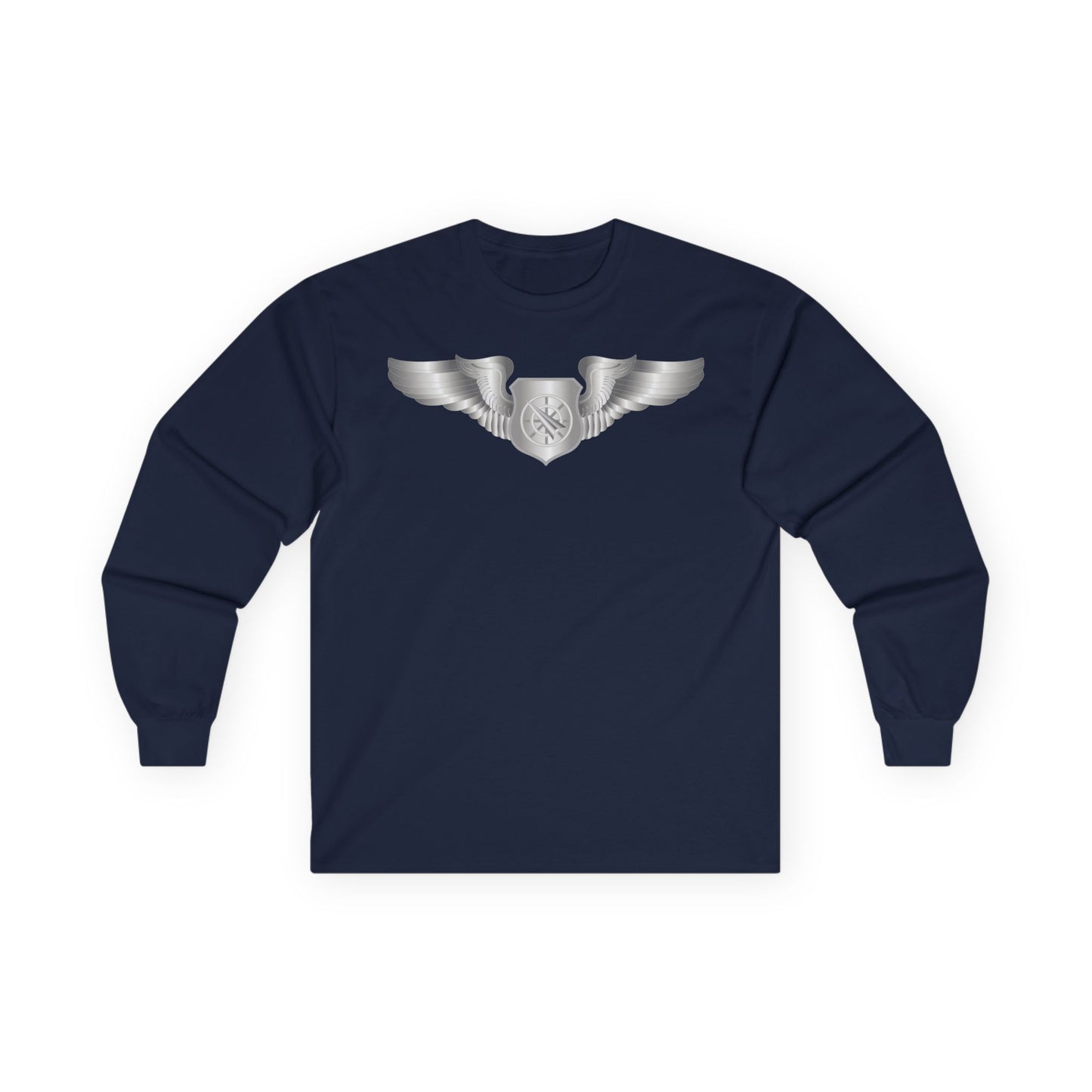 Unisex Ultra Cotton Long Sleeve Tee - USAF - Air Battle Manager - Basic Wings wo Txt