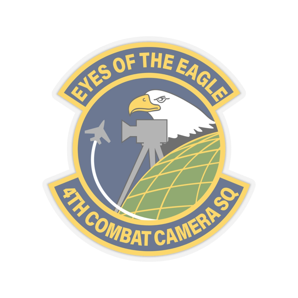 Kiss-Cut Stickers - USAF - 4th Combat Camera Squadron wo txt X 300