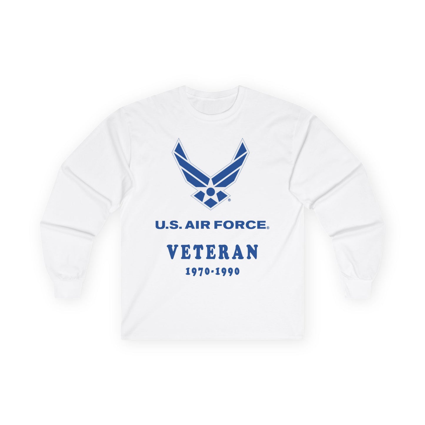 Unisex Ultra Cotton Long Sleeve Tee - USAF - Air Force - Veteran w years