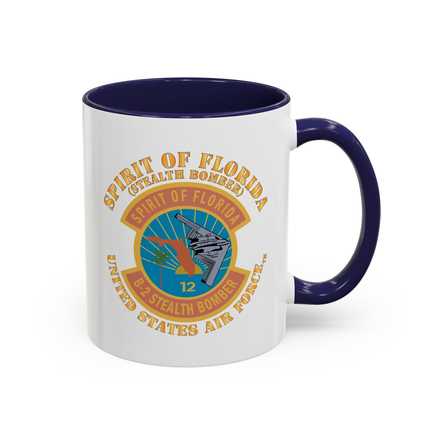 Accent Coffee Mug (11oz & 15oz) - USAF - B2 - Spirit of Florida - Stealth Bomber X 300