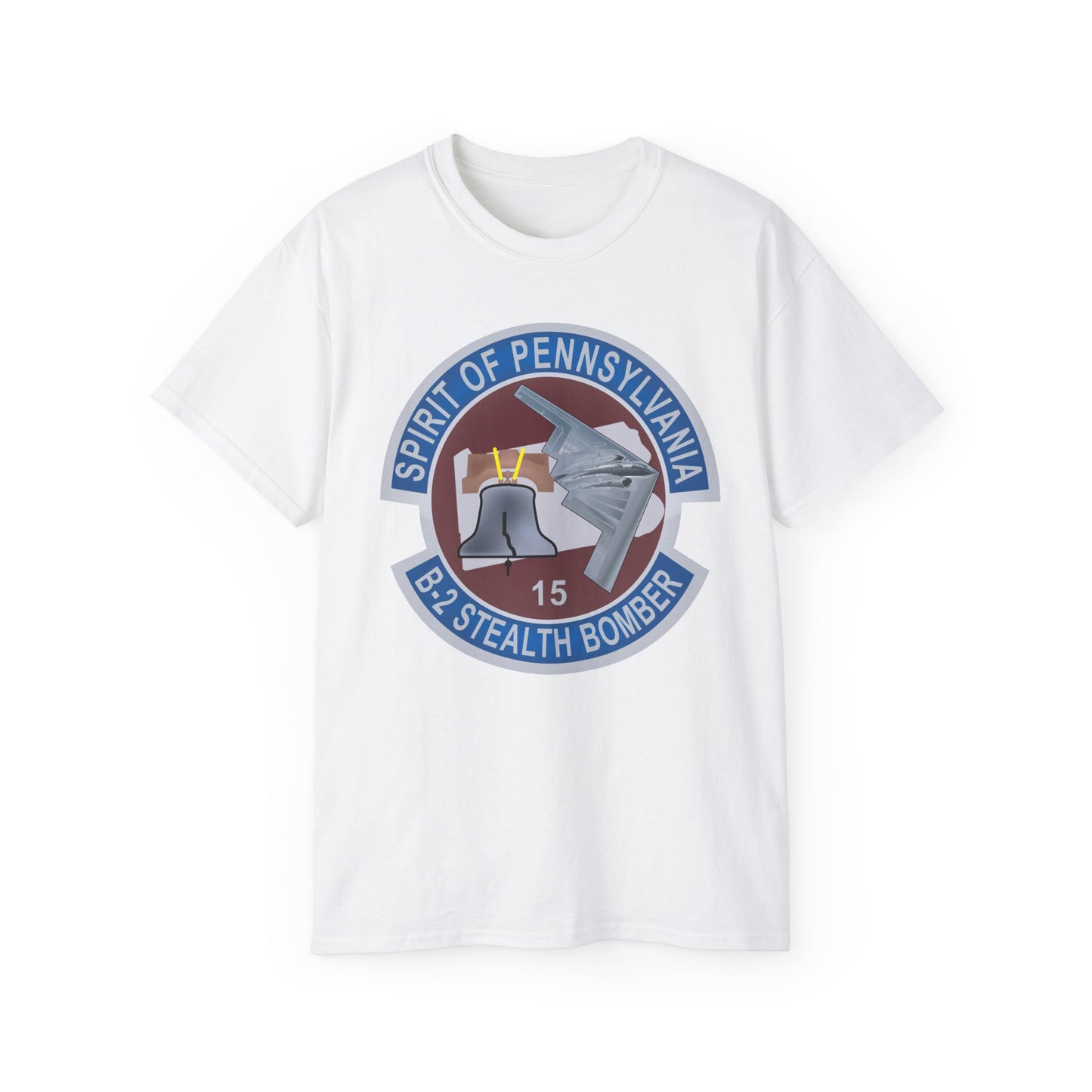 Unisex Ultra Cotton Tee - USAF - B2 - Spirit of Pennsylvania Stealth Bomber wo Txt X 300