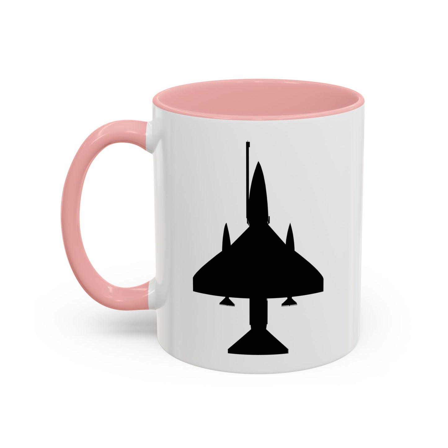 Accent Coffee Mug (11oz & 15oz) - Aircraft - A-4 SkyHawk - Top - Silhouette X 300