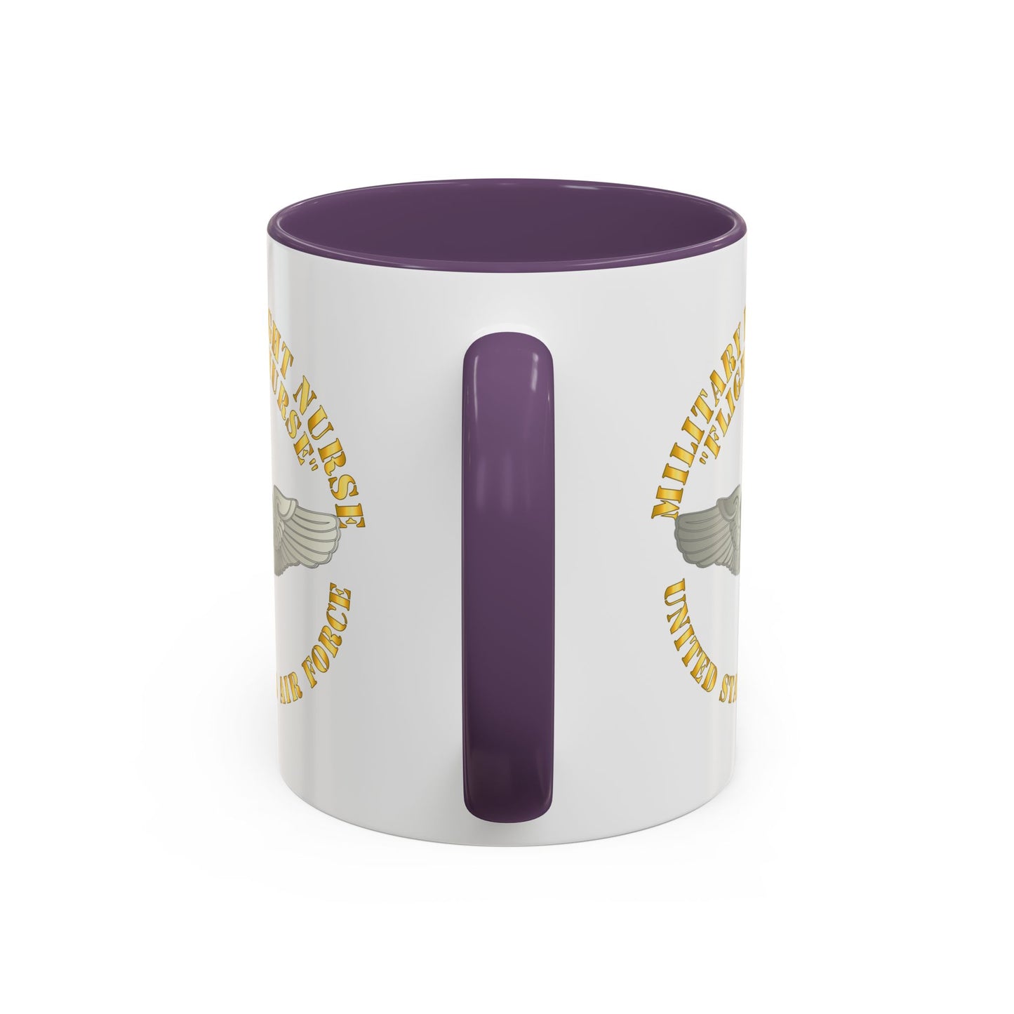 Accent Coffee Mug (11oz & 15oz) - USAF - Military Flight Nurse - Flight Nurse - Basic