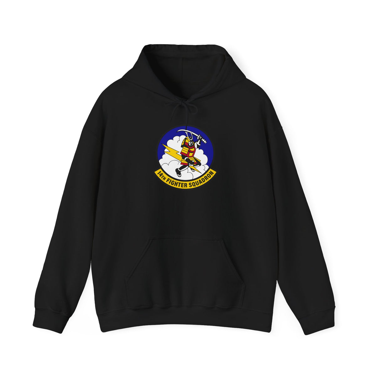 Unisex Heavy Blend Hooded Sweatshirt - USAF - 14th Fighter Squadron wo txt