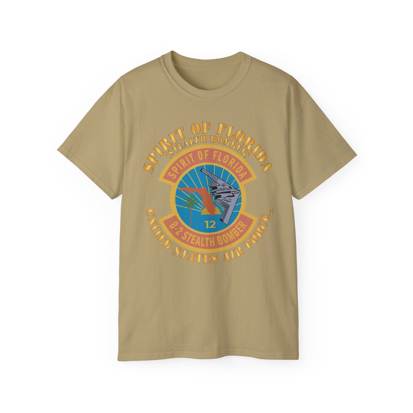 Unisex Ultra Cotton Tee - USAF - B2 - Spirit of Florida - Stealth Bomber X 300