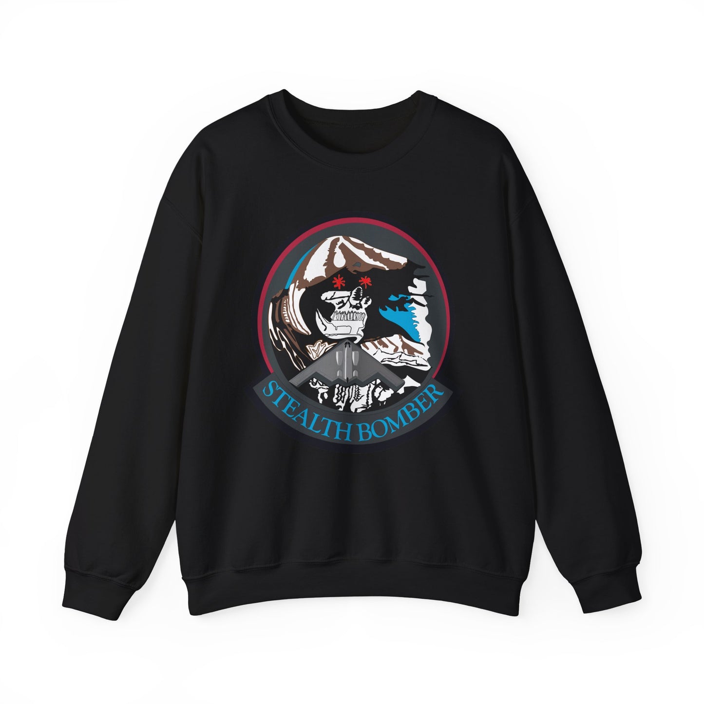 Crewneck Sweatshirt - USAF - B2 - Grim Reaper - Stealth Bomber wo txt X 300
