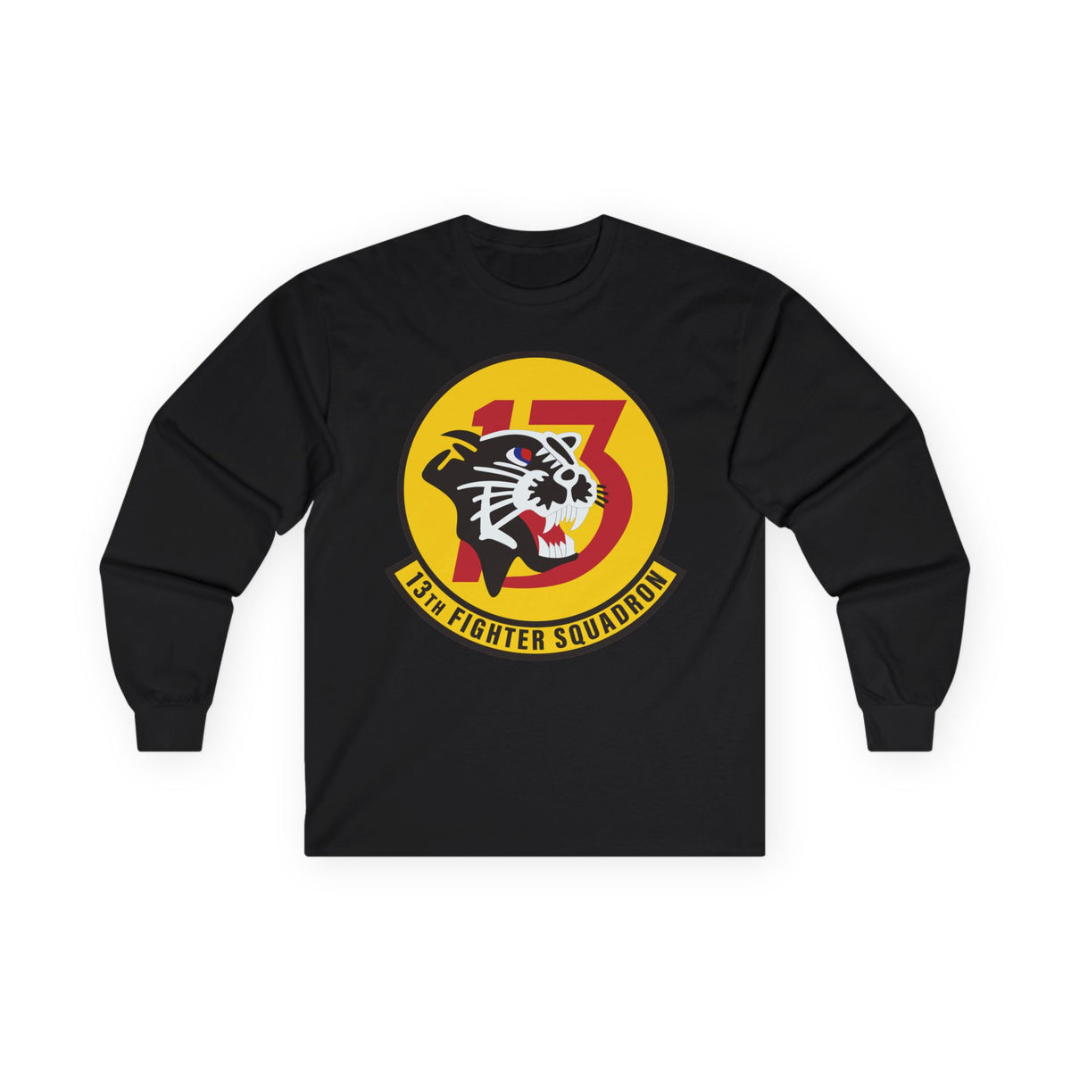 Unisex Ultra Cotton Long Sleeve Tee - USAF - 13th Fighter Squadron wo txt