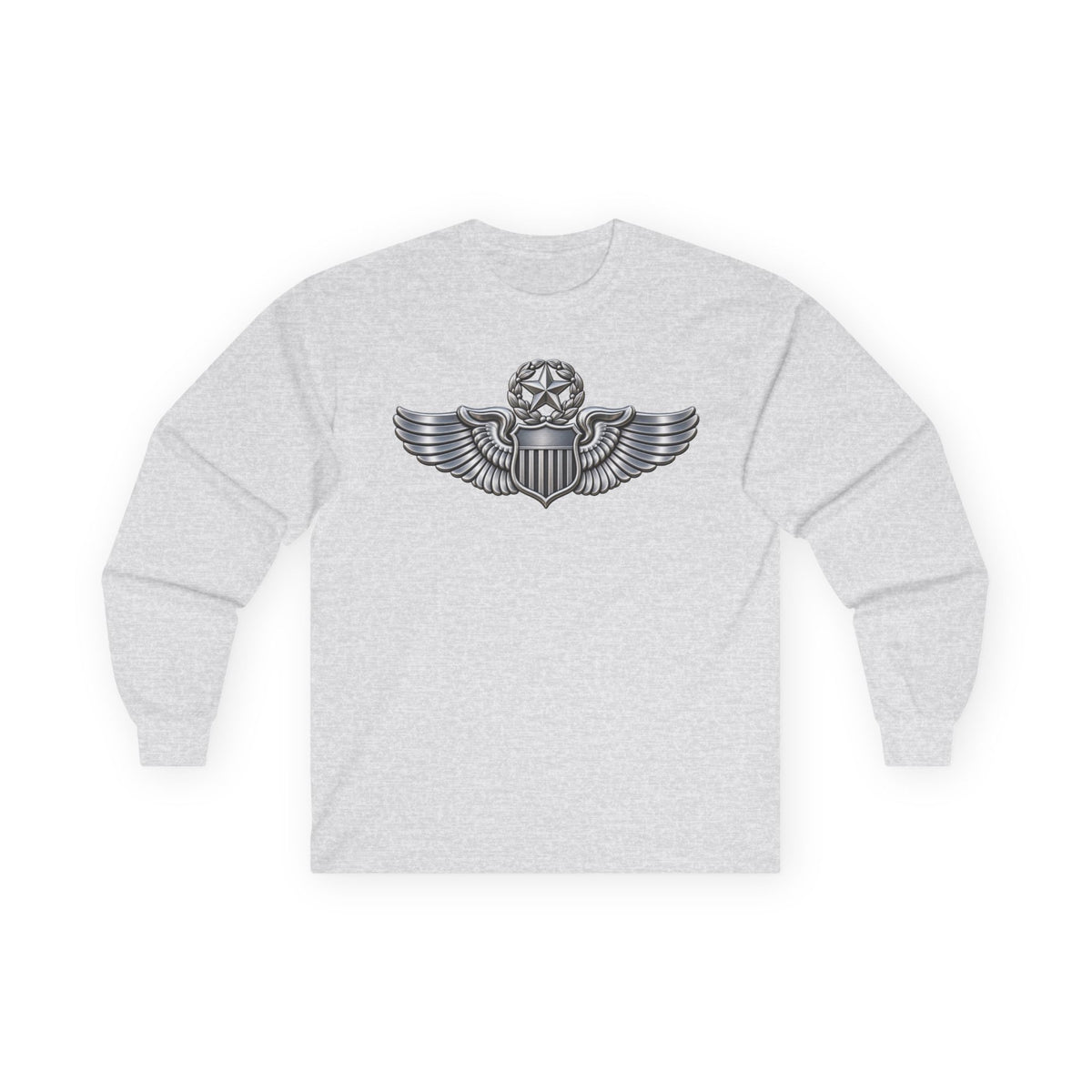 Unisex Ultra Cotton Long Sleeve Tee - USAF - Master Pilot Badge wo txt - 3D - Enhanced