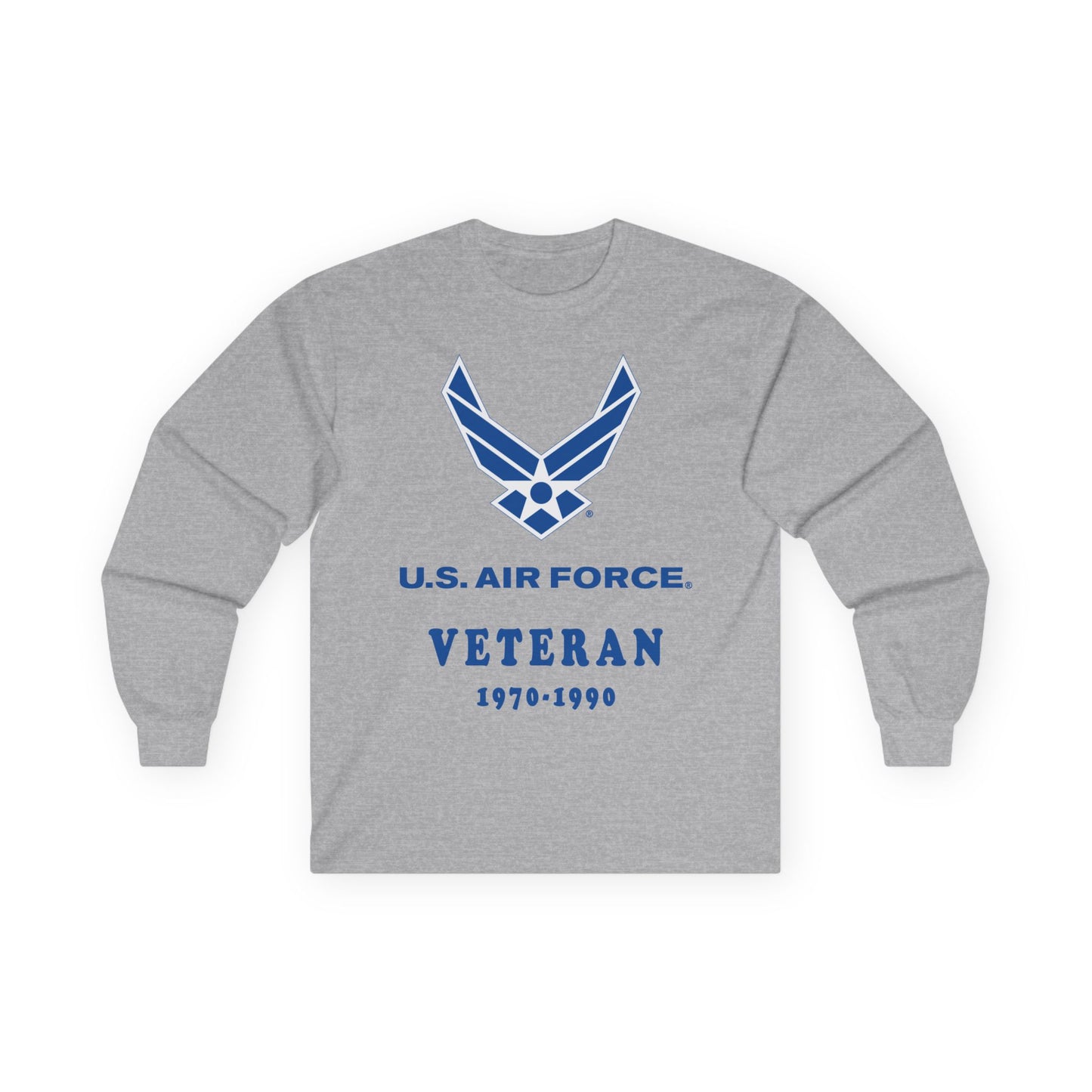 Unisex Ultra Cotton Long Sleeve Tee - USAF - Air Force - Veteran w years