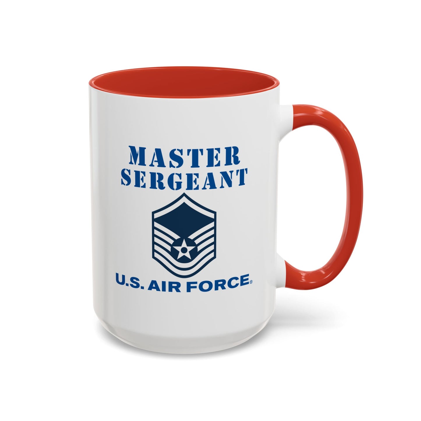 Accent Coffee Mug (11oz & 15oz) - USAF - Master Sergeant (E7a) - 2020 - US Air Force w Text X 300