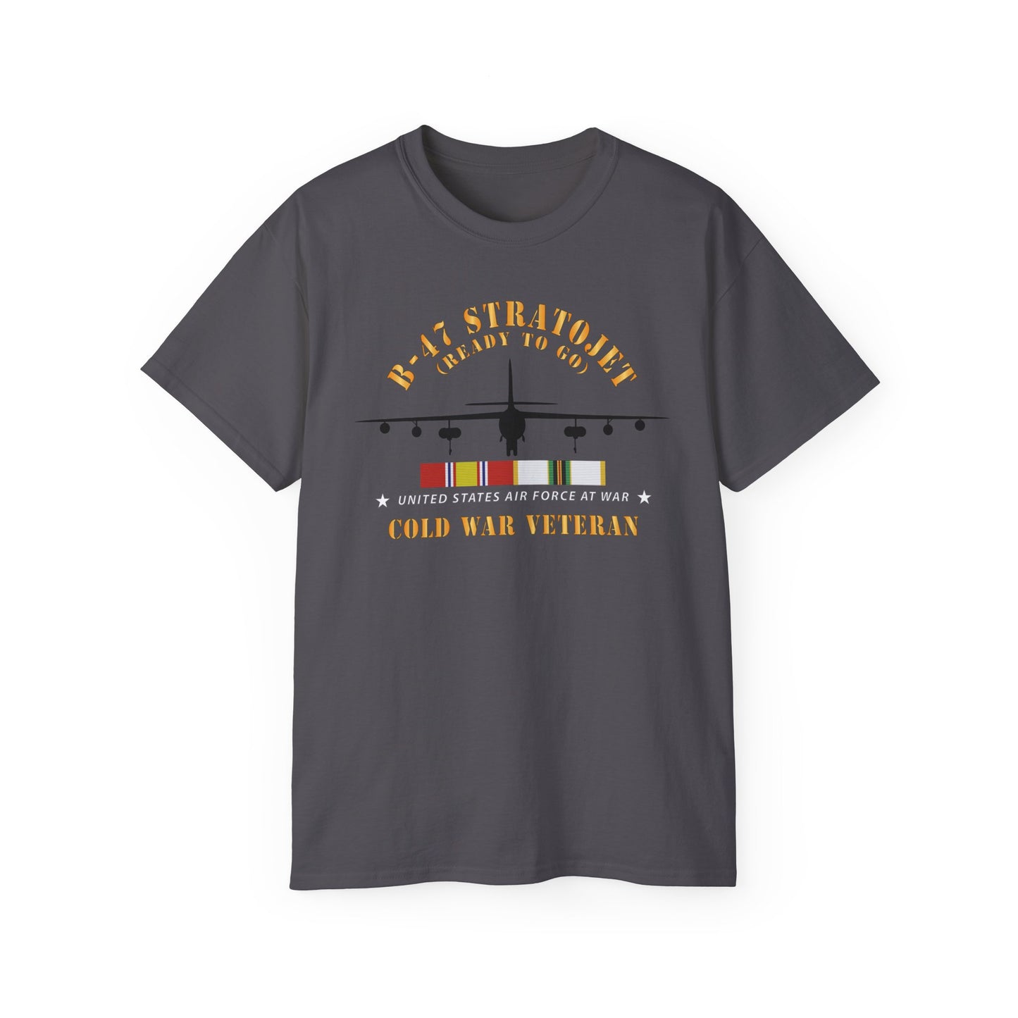 Unisex Ultra Cotton Tee - USAF - B-47 Stratojet - Ready to Go - Silhouette - Cold War Veteran X 300