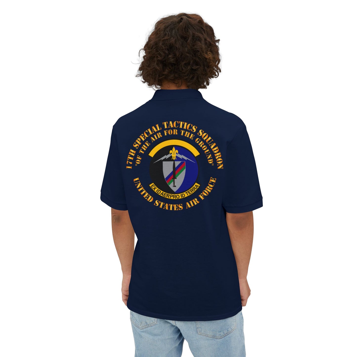 Men's Piqué Polo - USAF - 17th Special Tactics Squadron