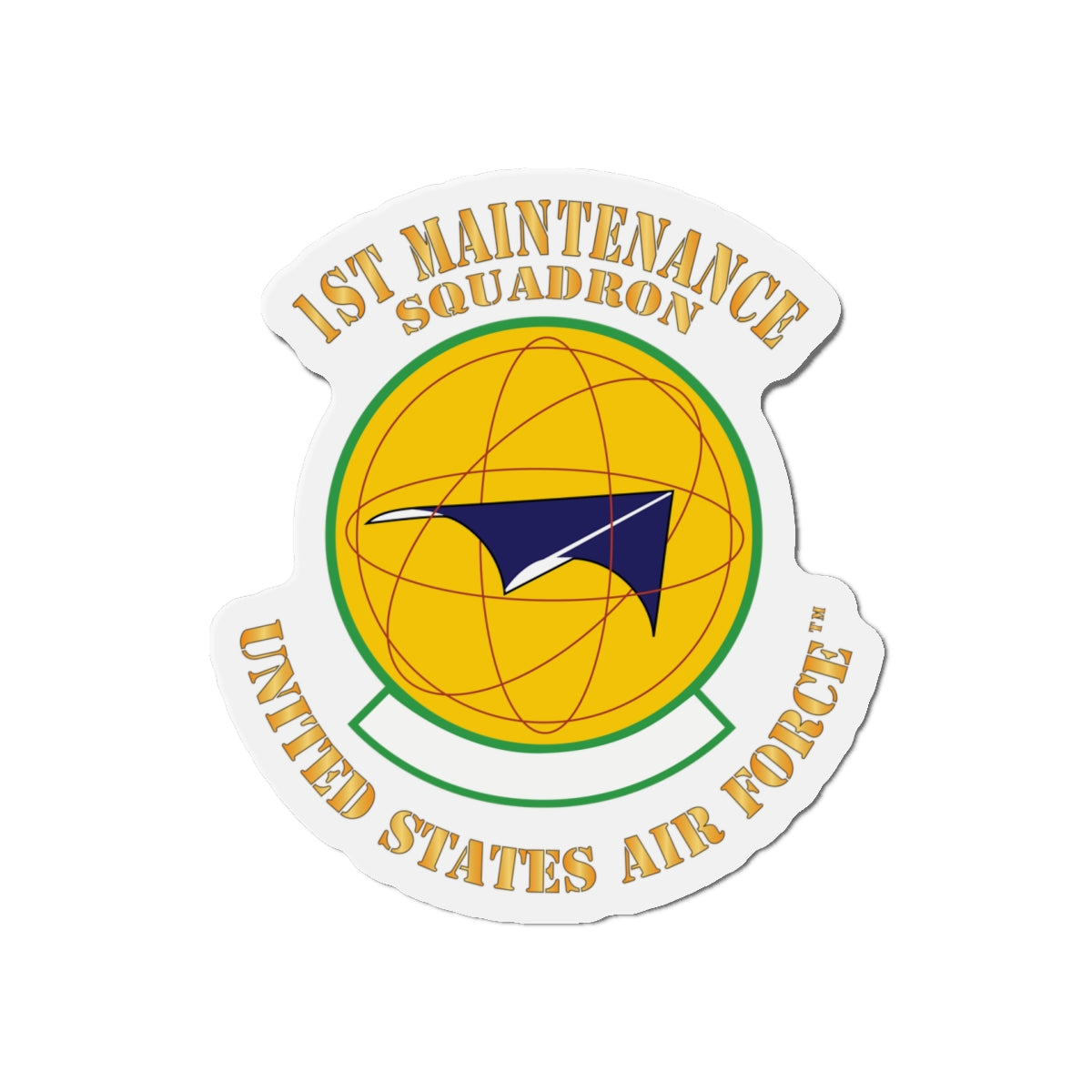 Die-Cut Magnet - USAF - 1st Maintenance Squadron X 300