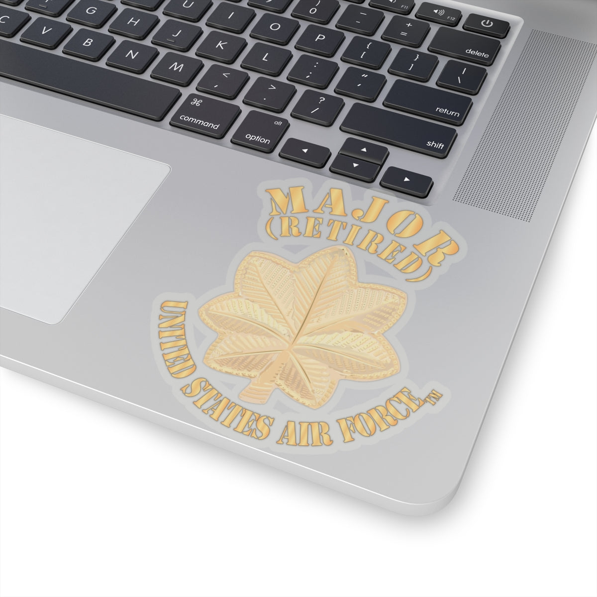 Kiss-Cut Stickers - USAF - Major - Retired X 300