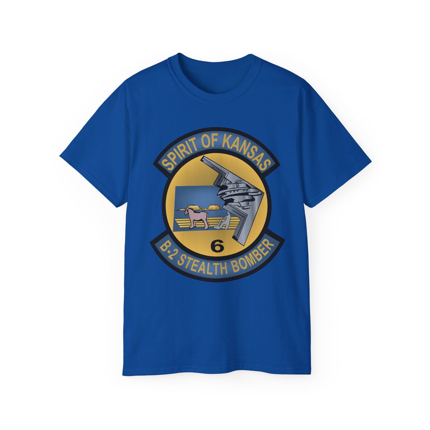 Unisex Ultra Cotton Tee - USAF - B2 - Spirit of Kansas - Stealth Bomber wo txt X 300