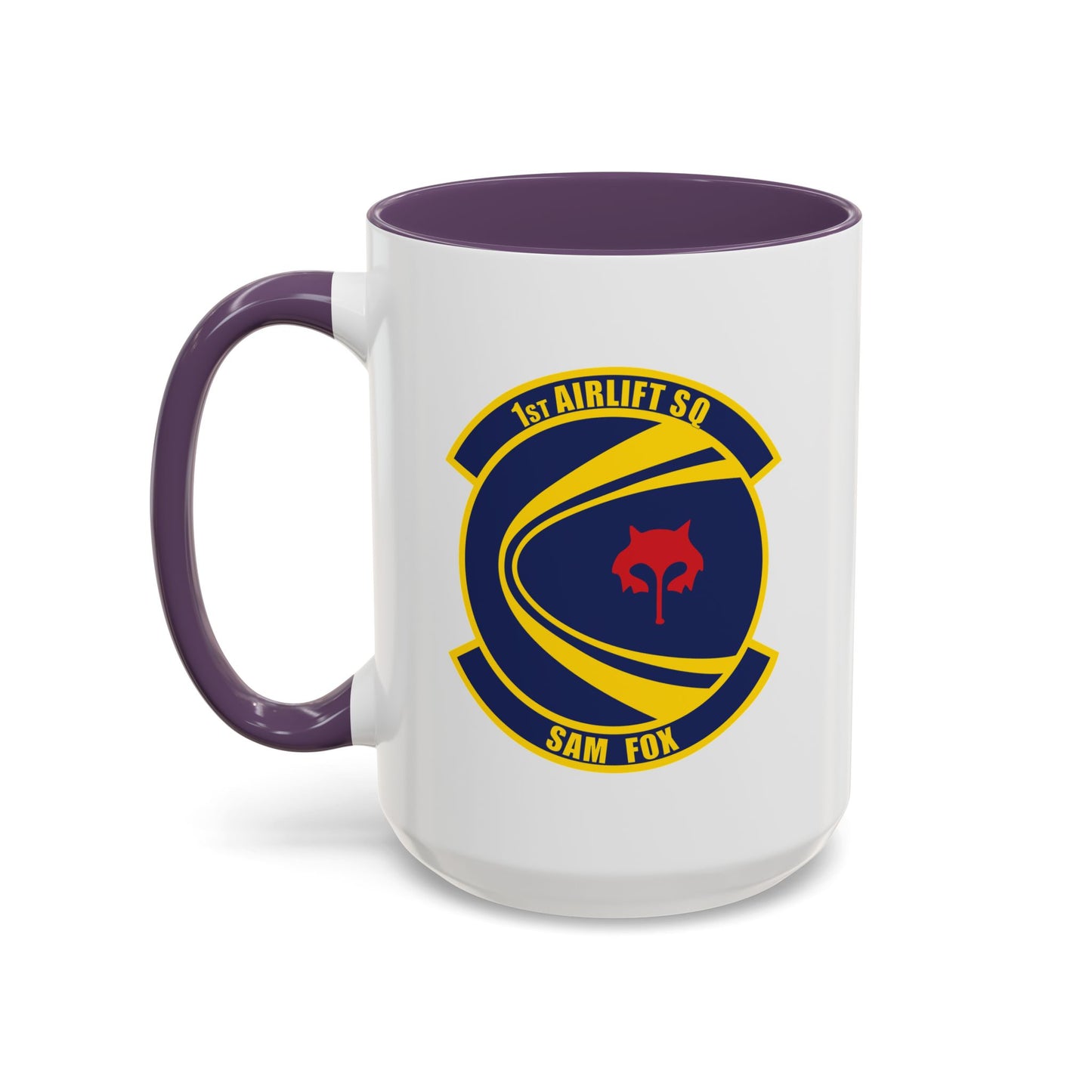 Accent Coffee Mug (11oz & 15oz) - USAF - 1st Airlift Squadron wo txt X 300