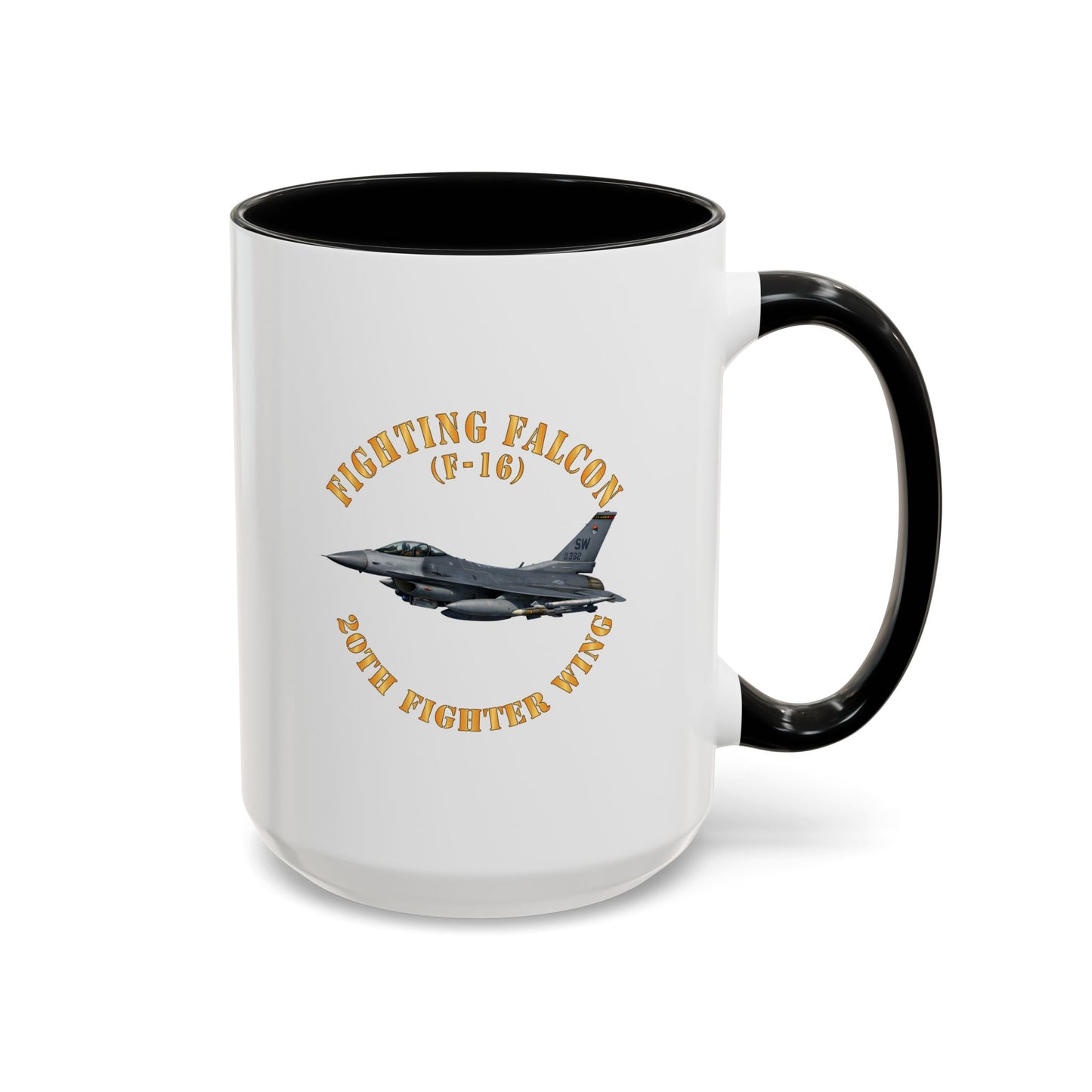 Accent Coffee Mug (11oz & 15oz) - USAF - F-16 Fighting Falcon - 20th Fighter Wing X 300