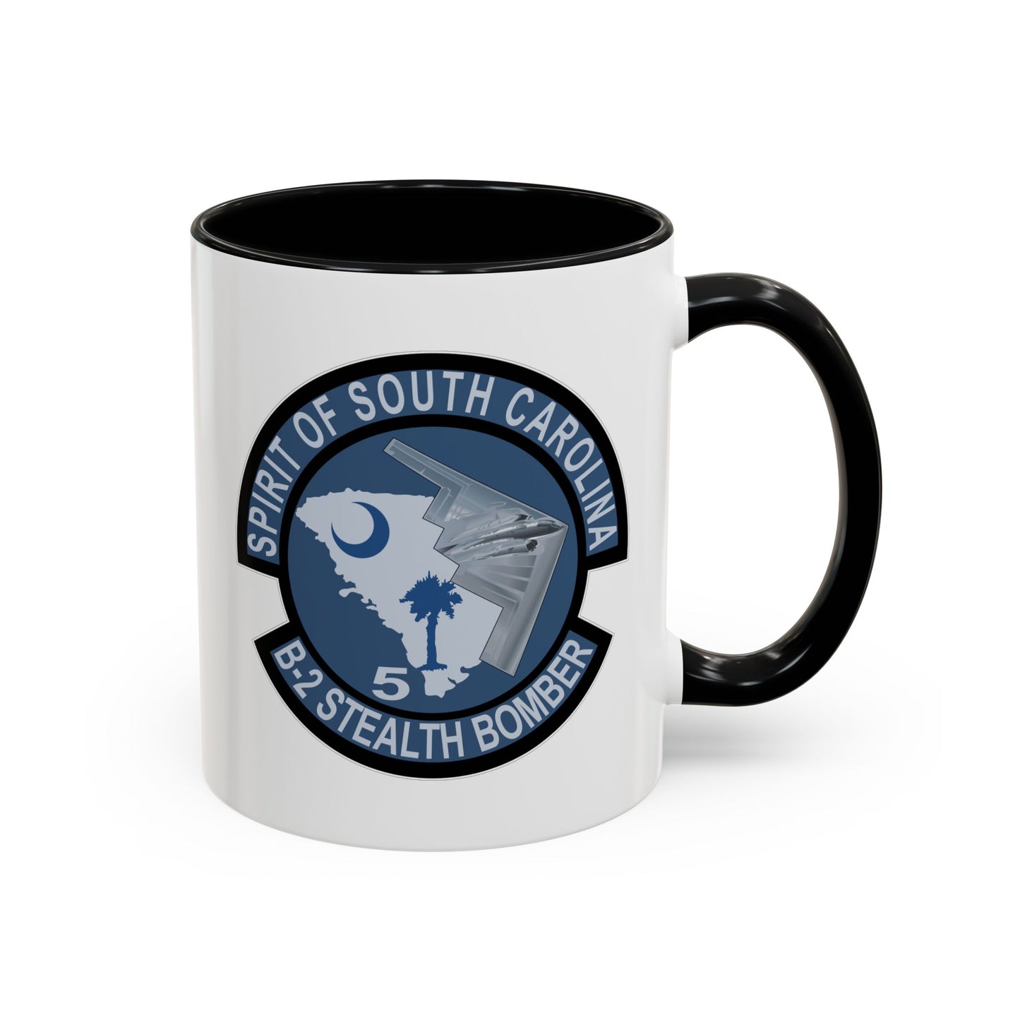 Accent Coffee Mug (11oz & 15oz) - USAF - B2 - Spirit of South Carolina Stealth Bomber wo Txt X 300