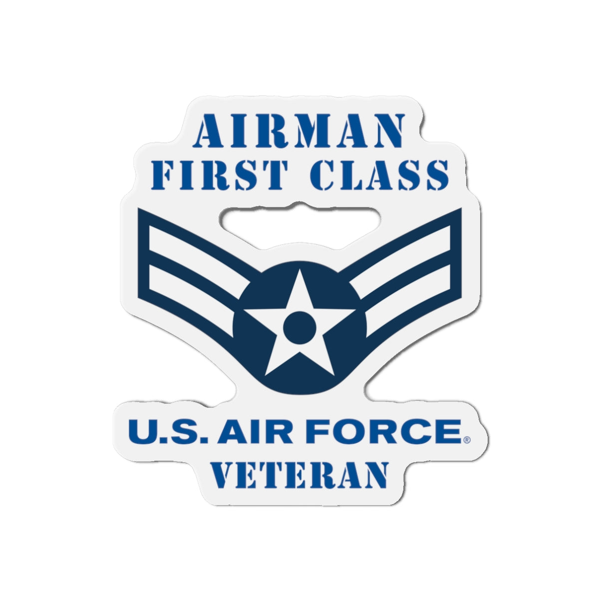 Die-Cut Magnet - USAF - Airman - First Class (E3) - 2020 - Veteran