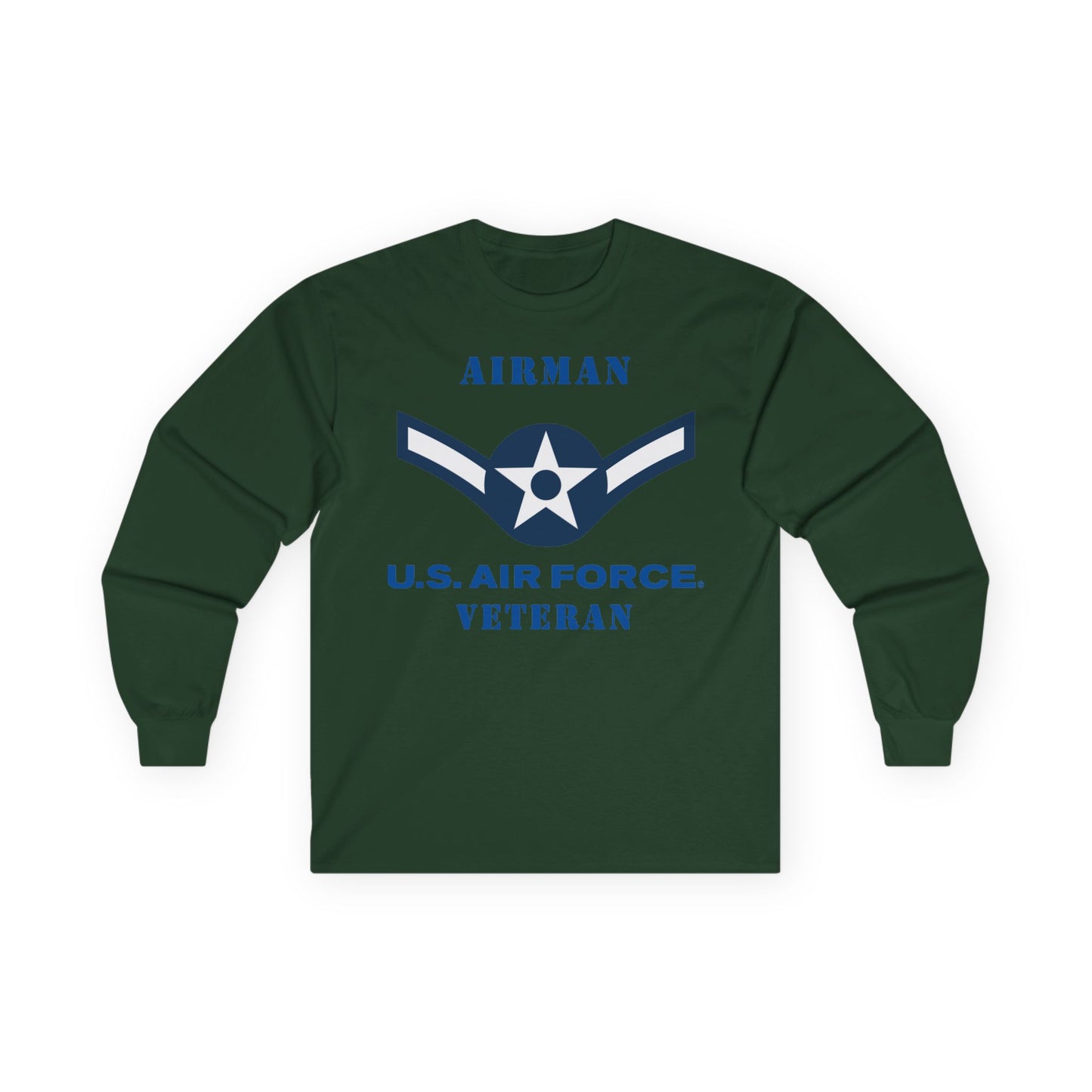 Unisex Ultra Cotton Long Sleeve Tee - USAF - Airman (E2) - 2020 - US Air Force - Veteran