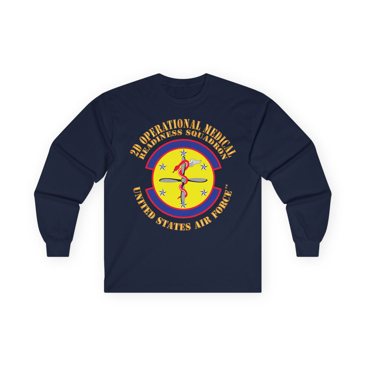 Unisex Ultra Cotton Long Sleeve Tee - USAF - 2d Operational Medical Readiness Sq