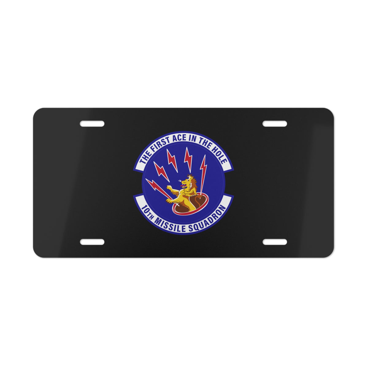 License Plate - USAF - 10th Missile Squadron wo txt