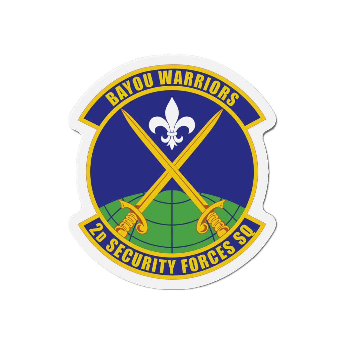 Die-Cut Magnet - USAF - 2nd Security Forces Squadron wo txt