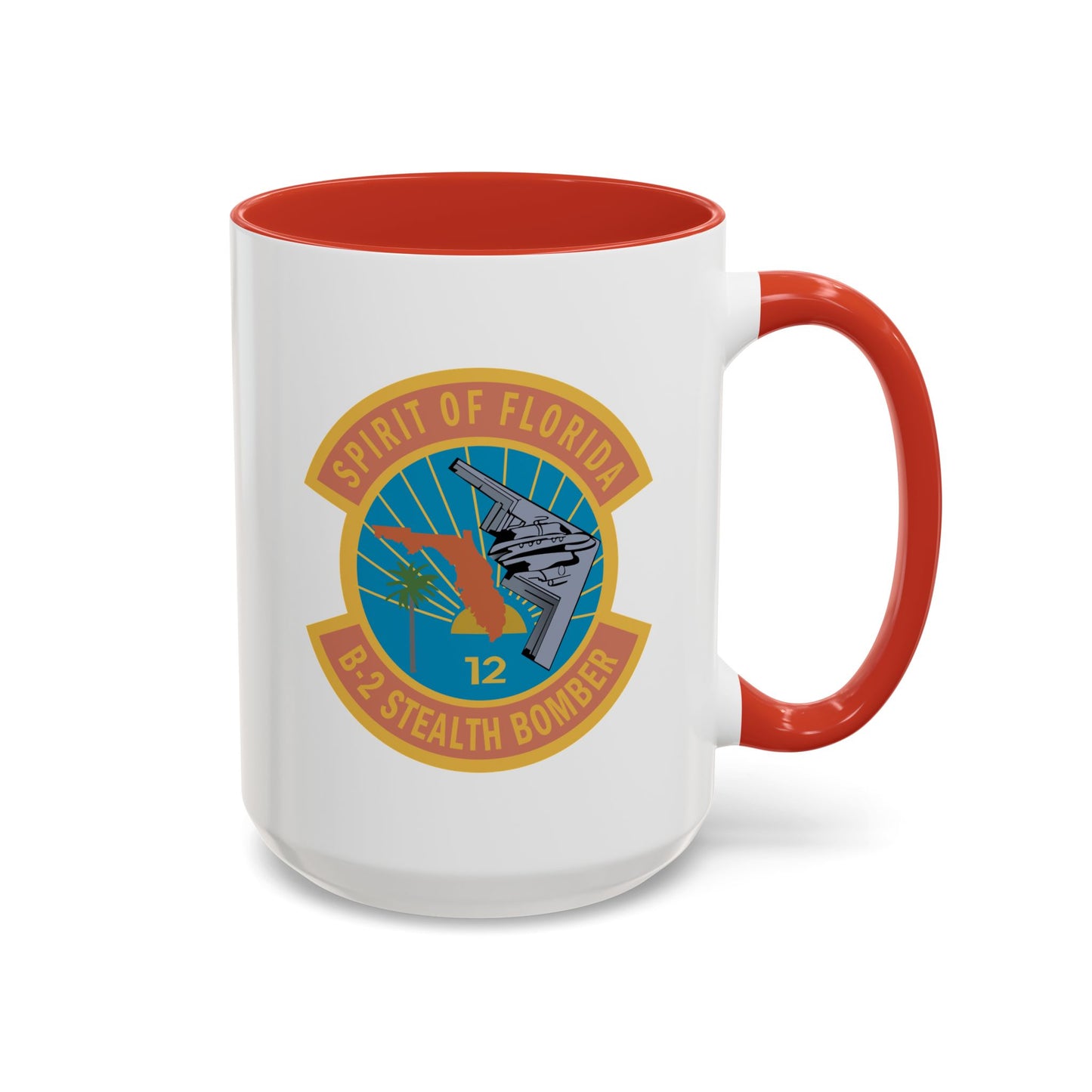 Accent Coffee Mug (11oz & 15oz) - USAF - B2 - Spirit of Florida - Stealth Bomber wo txt X 300