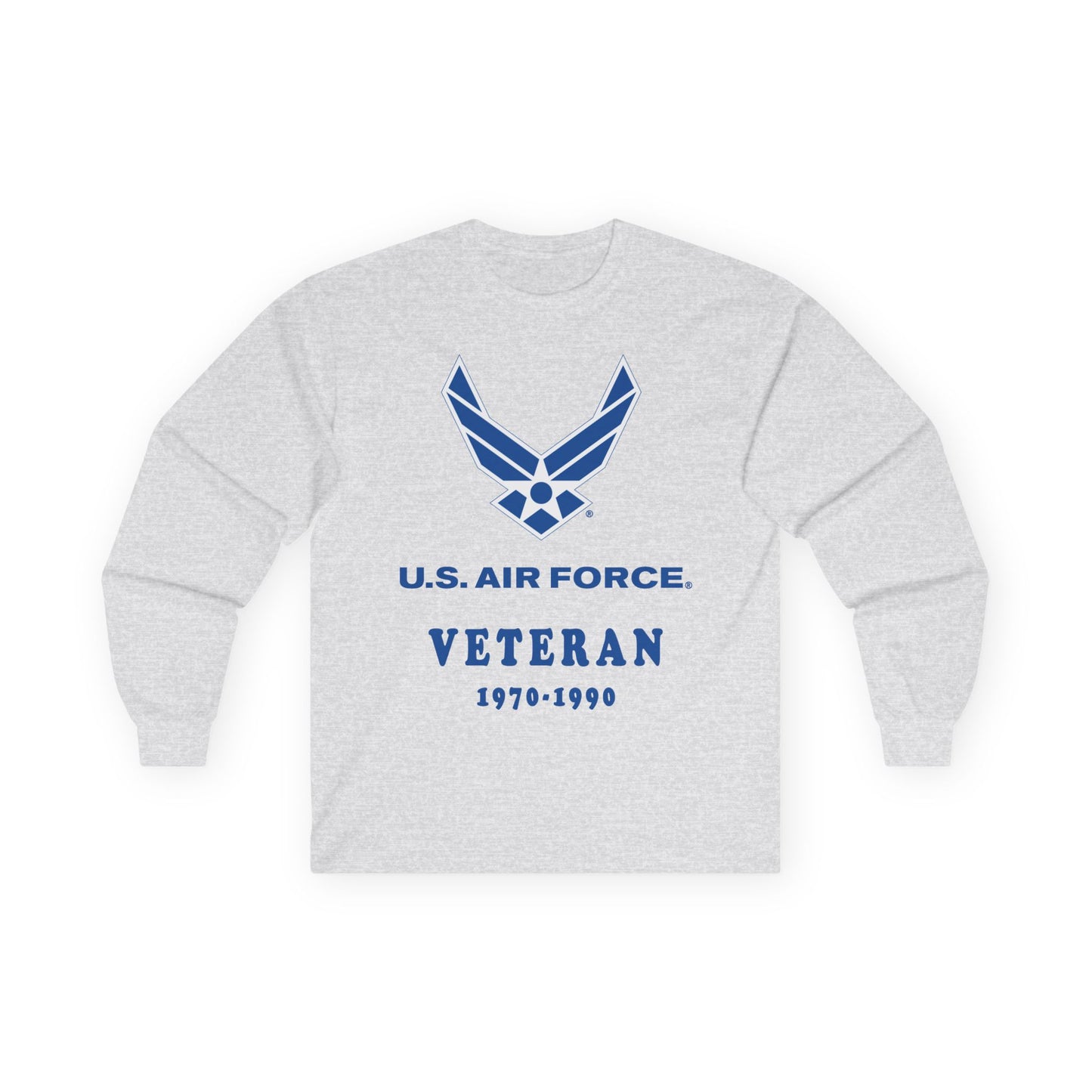 Unisex Ultra Cotton Long Sleeve Tee - USAF - Air Force - Veteran w years