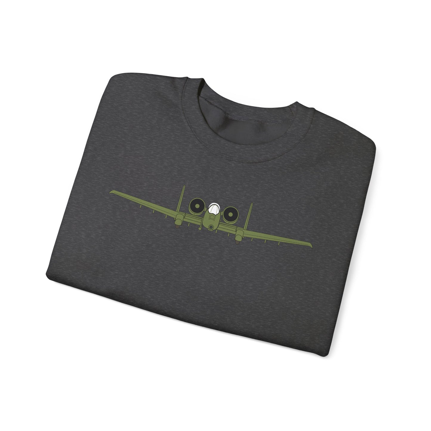Crewneck Sweatshirt - Aircraft - USAF - A-10 Thunderbolt II - Front X 300