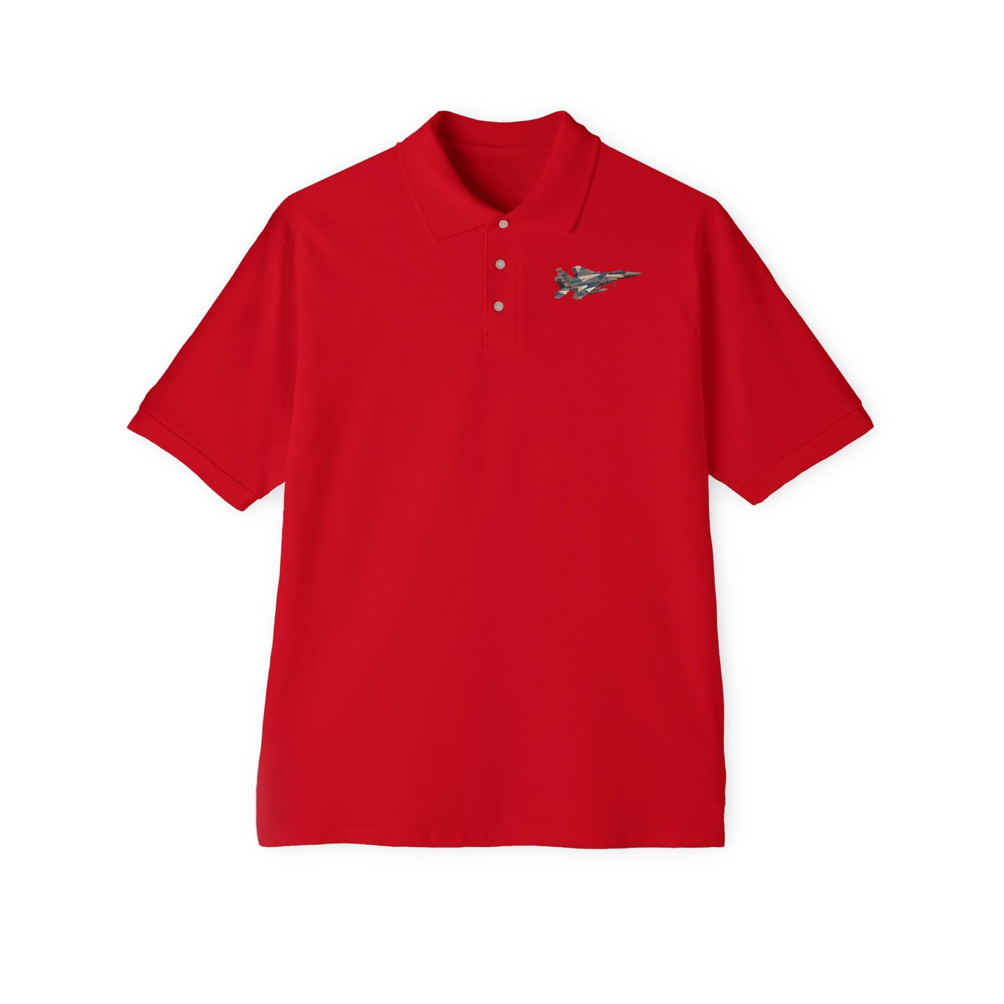 Men's Piqué Polo - USAF - F15 Eagle wo txt