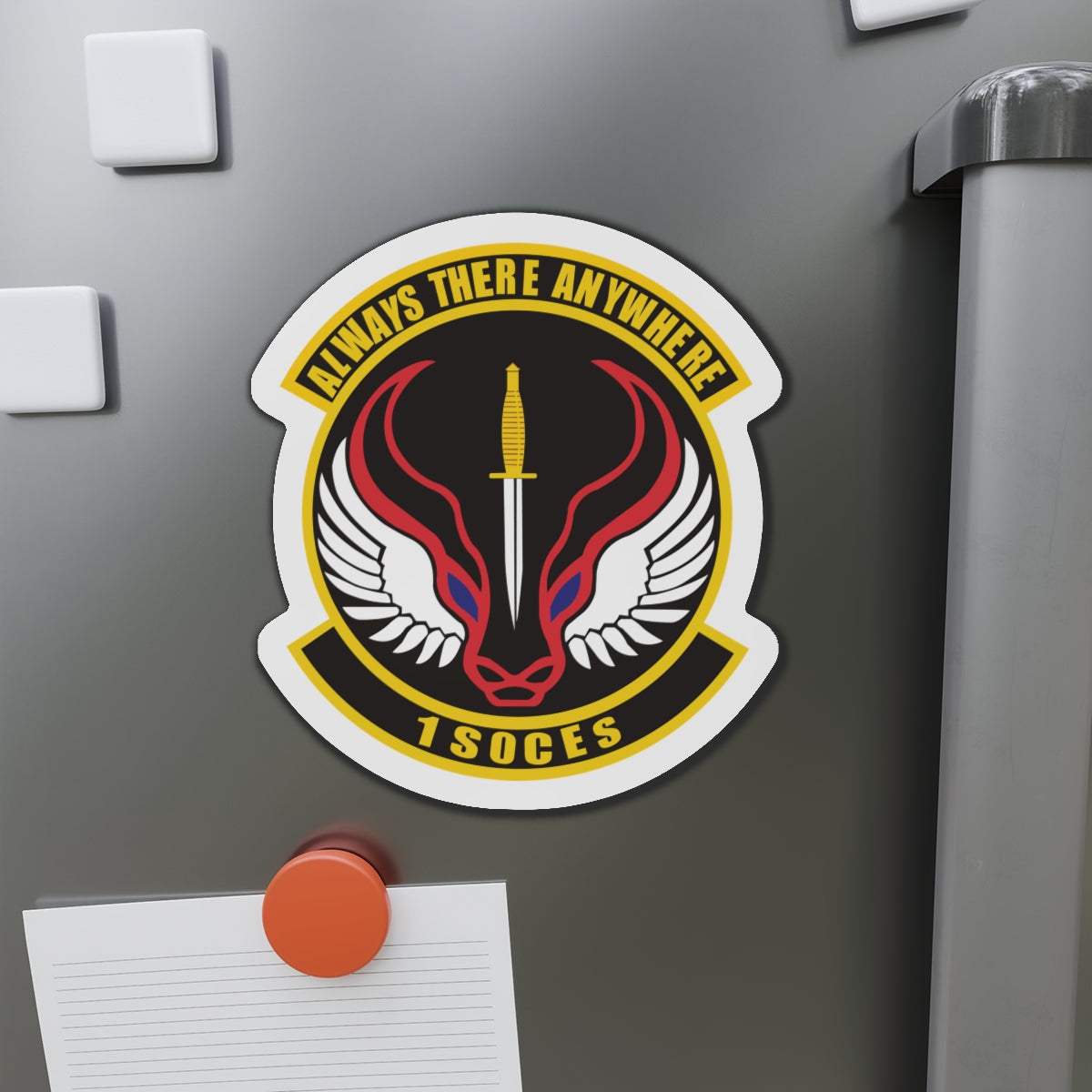 Die-Cut Magnet - USAF - 1st Special Operations Civil Engineer Sq wo txt