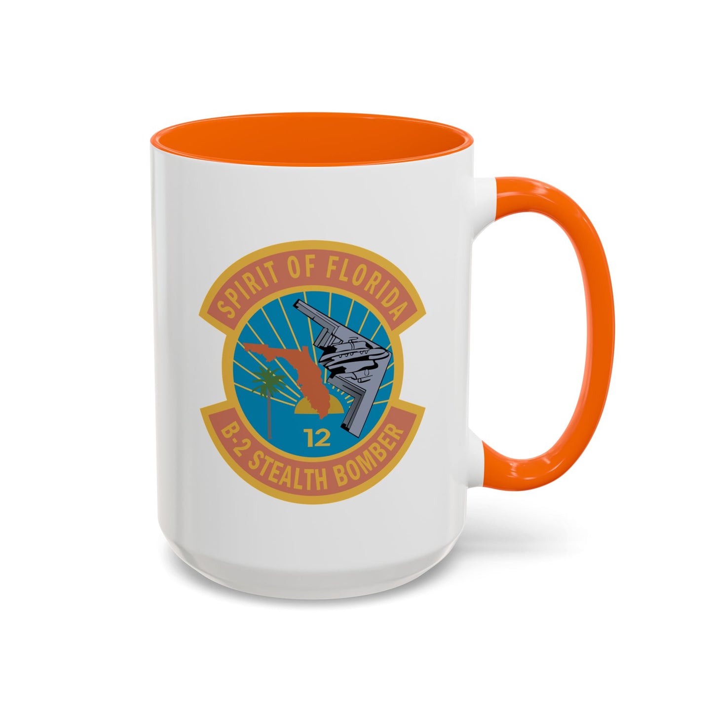 Accent Coffee Mug (11oz & 15oz) - USAF - B2 - Spirit of Florida - Stealth Bomber wo txt X 300