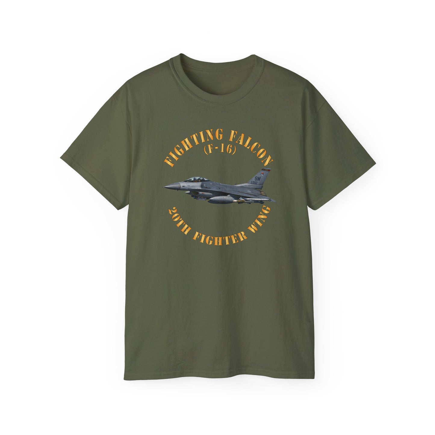 Unisex Ultra Cotton Tee - USAF - F-16 Fighting Falcon - 20th Fighter Wing X 300