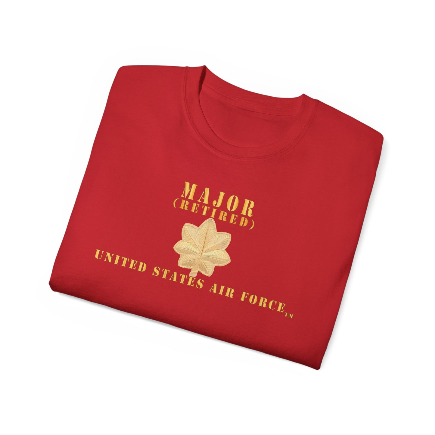 Unisex Ultra Cotton Tee - USAF - Major - MAJ - Retired X 300