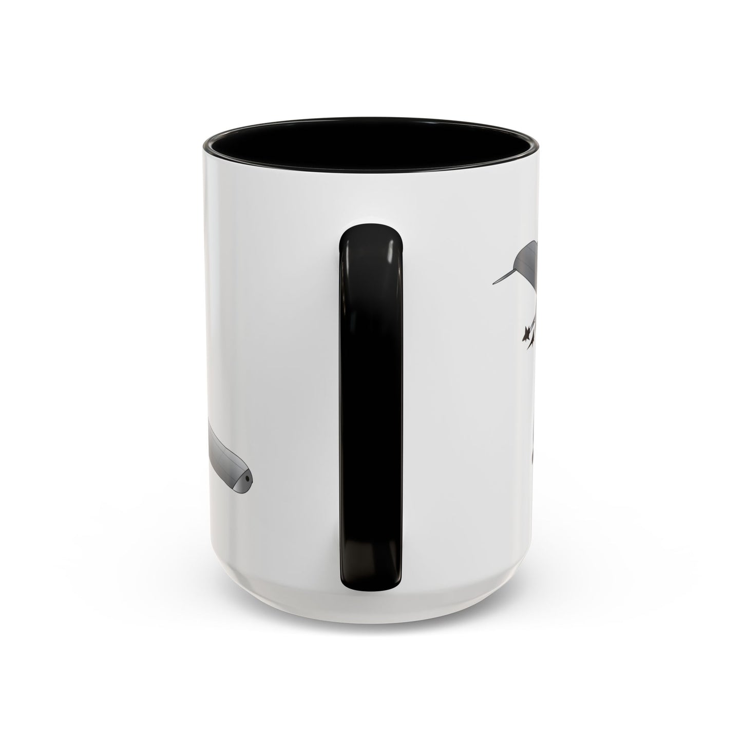 Accent Coffee Mug (11oz & 15oz) - Aircraft - A10 - Front - Top - Oblique X 300