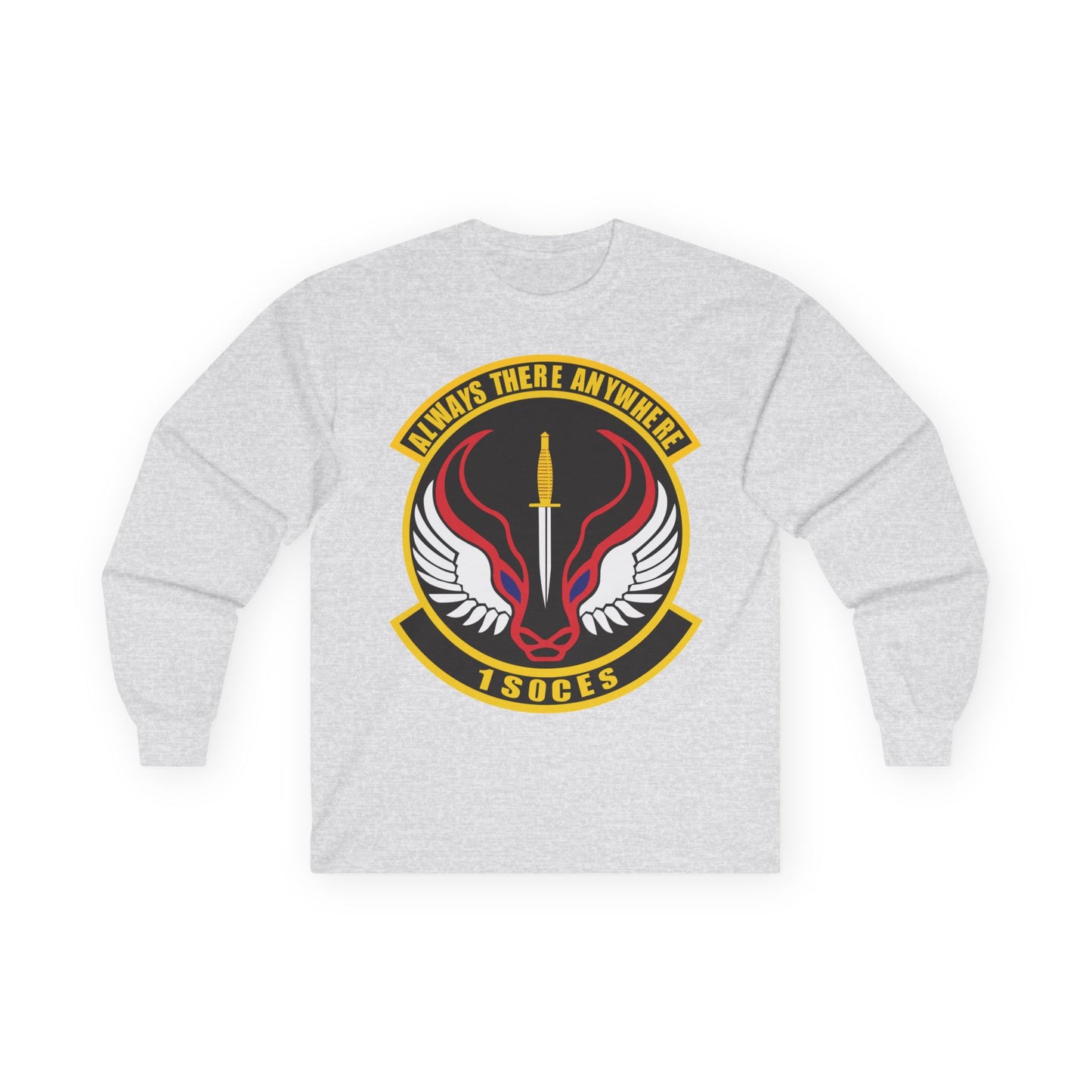 Unisex Ultra Cotton Long Sleeve Tee - USAF - 1st Special Operations Civil Engineer Sq wo txt