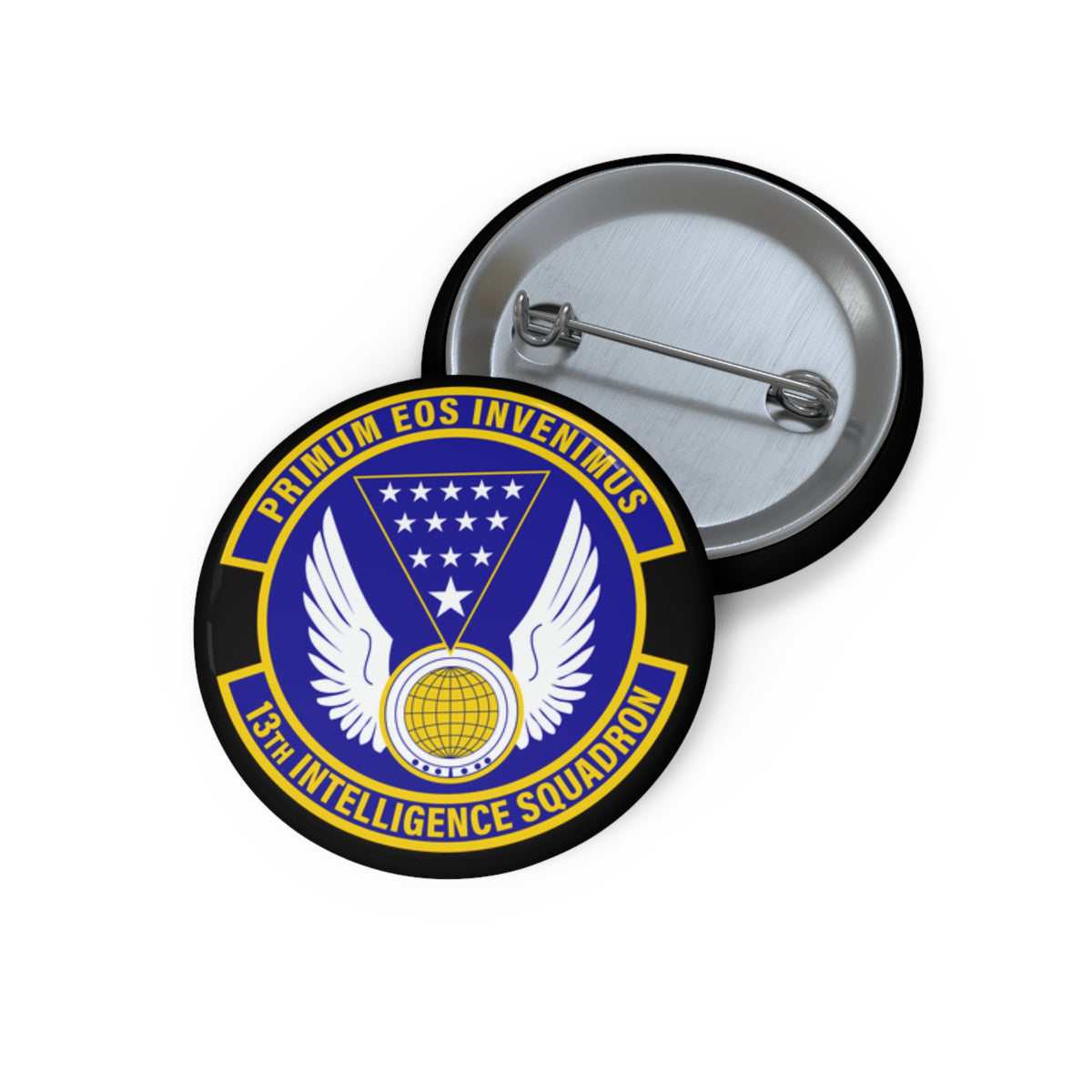 Custom Pin Button - USAF - 13th Intelligence Squadron wo txt